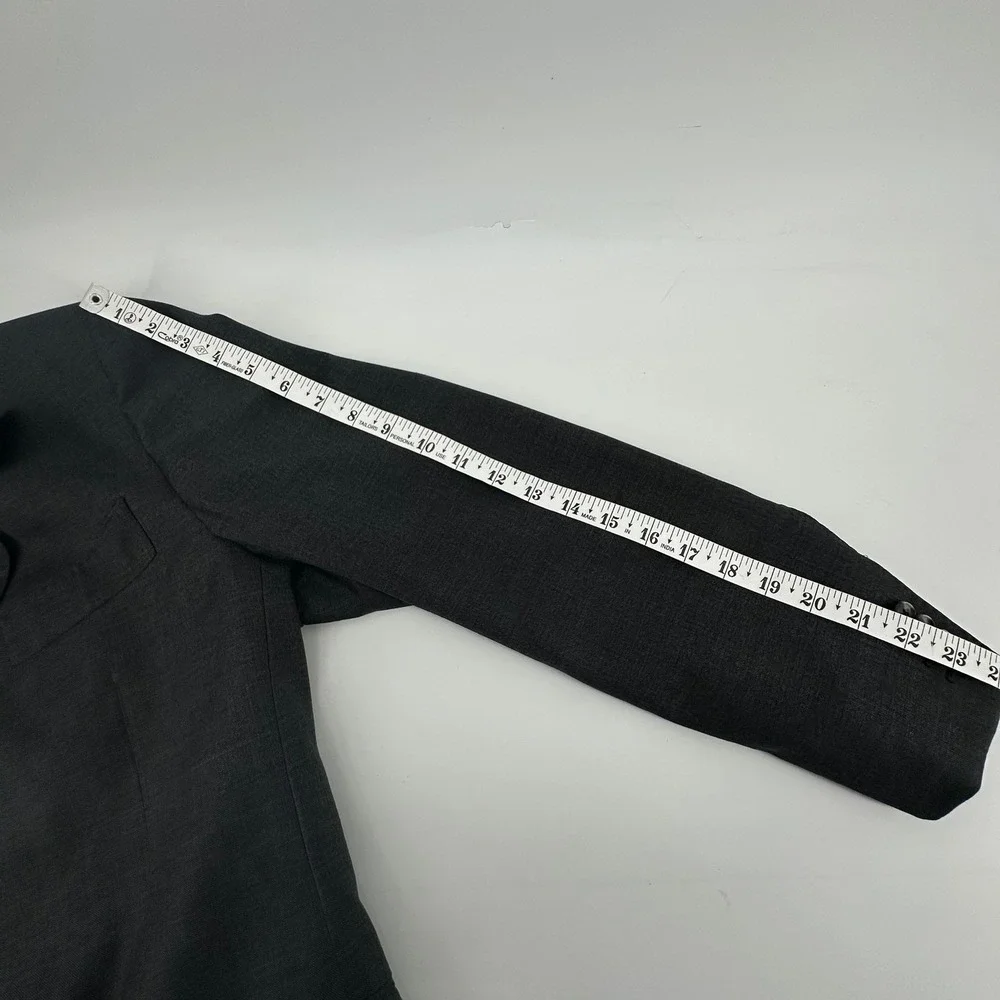 Suitsupply Suit Jacket Men 48R Gray Wool Surgical Cuff Vitrale Barberis Canonico